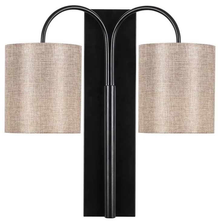 Черна метална стенна лампа Opviq lights Aristo - Opviq lights