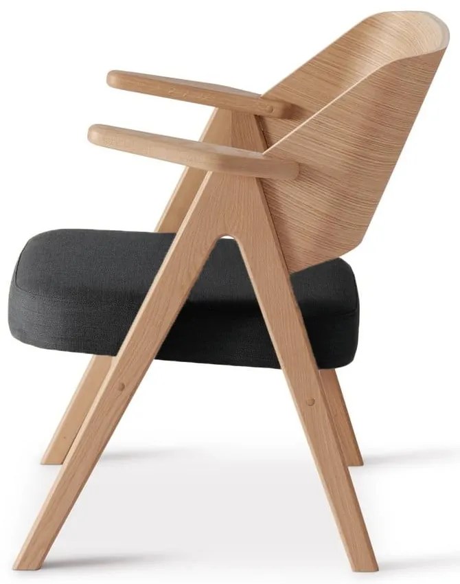 Тъмно сив дъбов фотьойл Findahl от Hammel Me Tube - Hammel Furniture