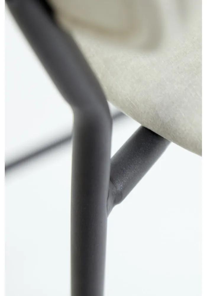 Бар стол от кремаво кадифе 92 cm Emma - Light &amp; Living