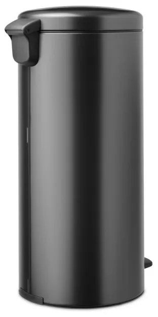 Кош за боклук с педал Brabantia NewIcon 1008850, 30 л, Плавно затваряне, Противоплъзгаща основа, Тъмносив