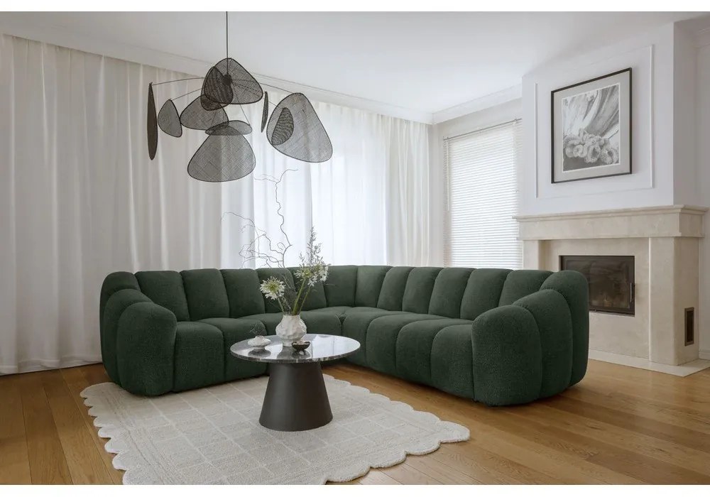 Тъмнозелен ъглов диван Shell – Miuform