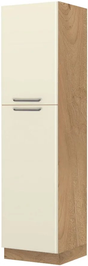 Висок подов шкаф Modena K23-60-2KF-Walnut - Beige