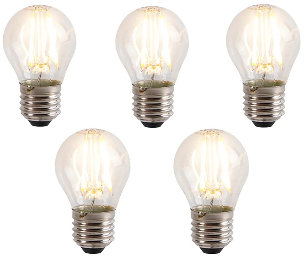 Комплект от 5 E27 3-степенни димируеми LED крушки P45 5W 700 lm 2700K