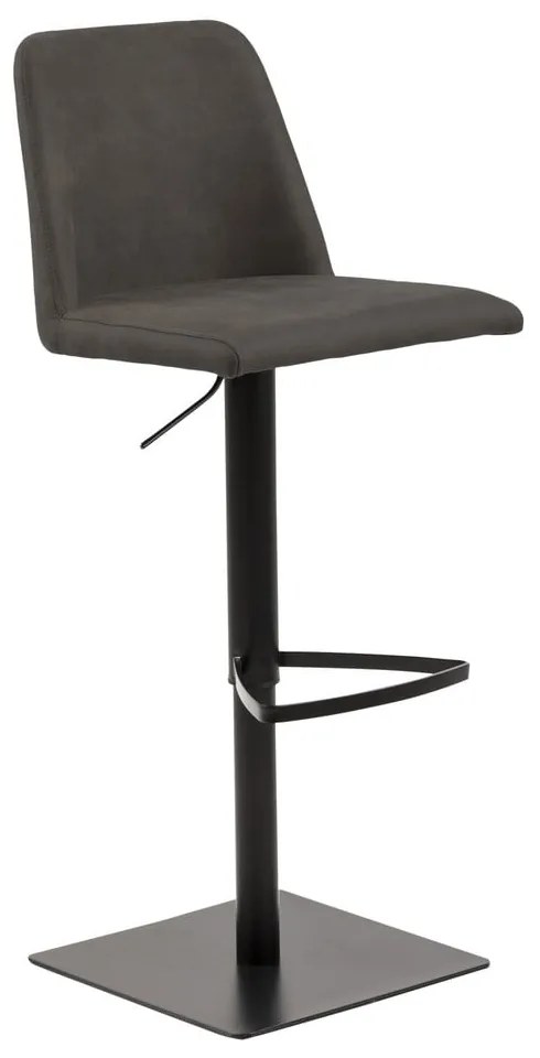 Антрацитен бар стол с регулируема височина (височина на седалката 78,5 cm) Avanja – Actona