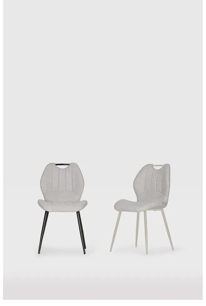 Светлосиви трапезни столове в комплект 4 бр. Muli – Marckeric