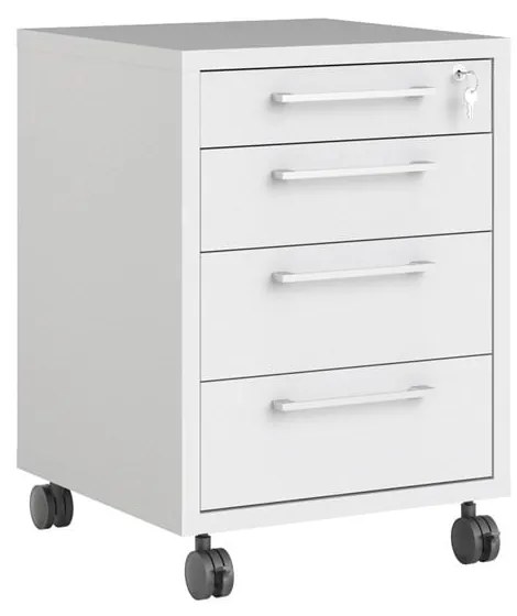 Бял заключващ се шкаф 48x68 cm Prima - Tvilum