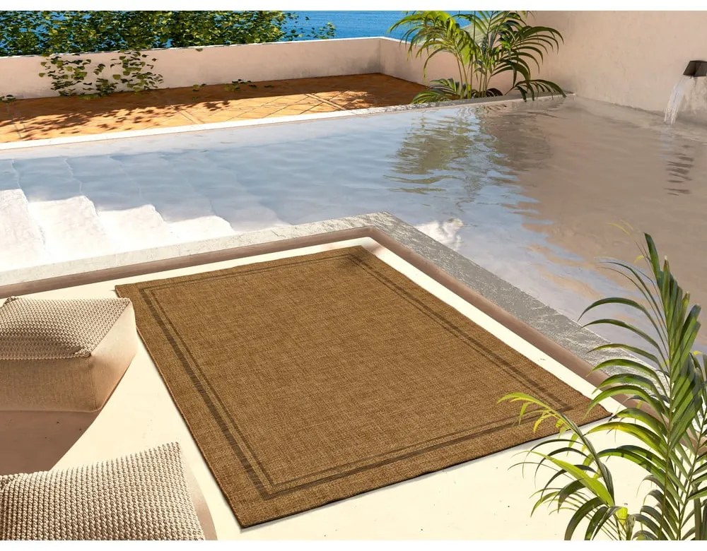 Кафяв външен килим 160x230 cm Guinea Natural – Universal