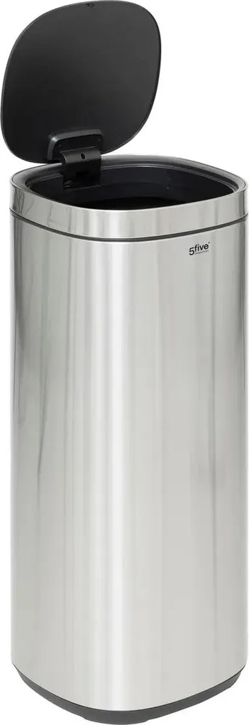 Кош 5five, Кръгъл, Инокс, Пуш бутон, 50 L - Инокс