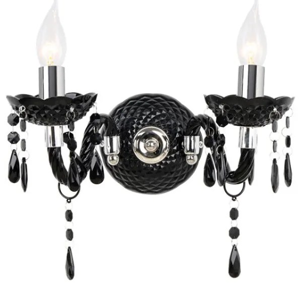 Аплик за стена Garbor 2-лампи-Black