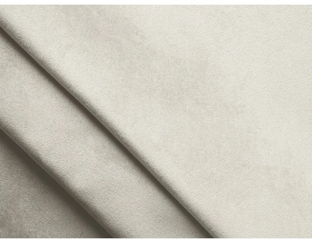 Бял кадифен модулен ъглов диван Lokua – Makamii