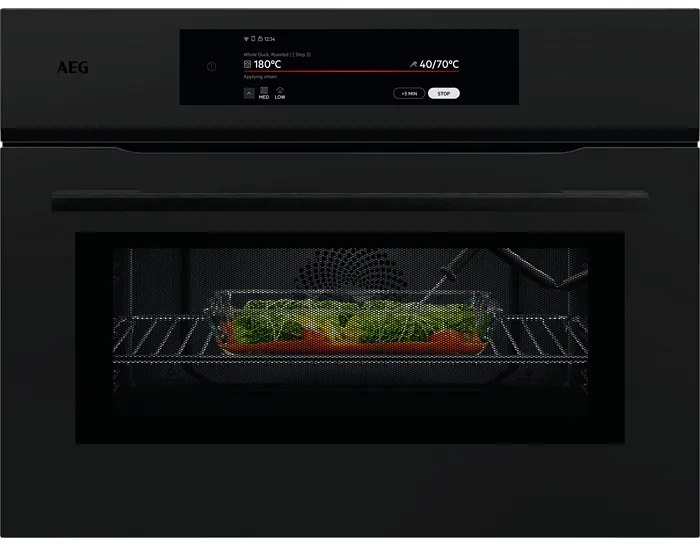 AEG NKK9N821T Компактна фурна с микровълни за вграждане