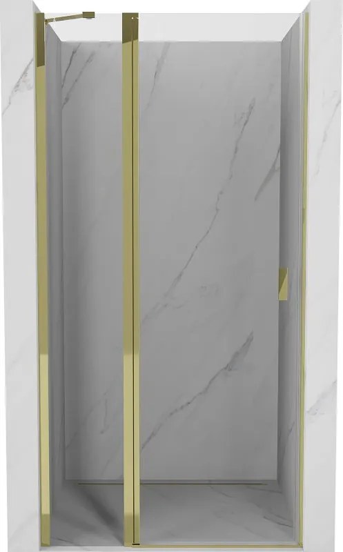 Mexen Mist душ врати, отваряеми 115 см, прозрачни, златни - 8A4-115-000-50-00