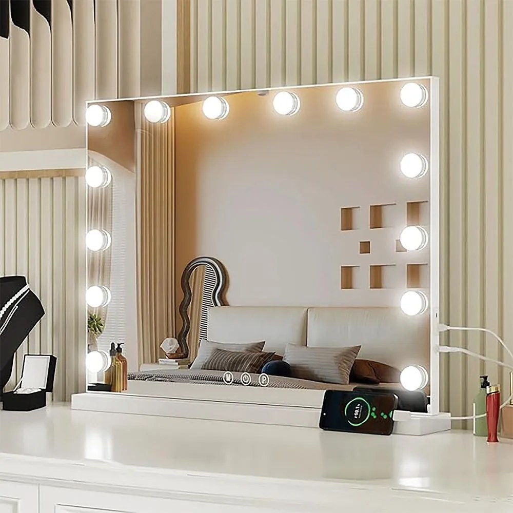 Огледало LED HOLLYWOOD White