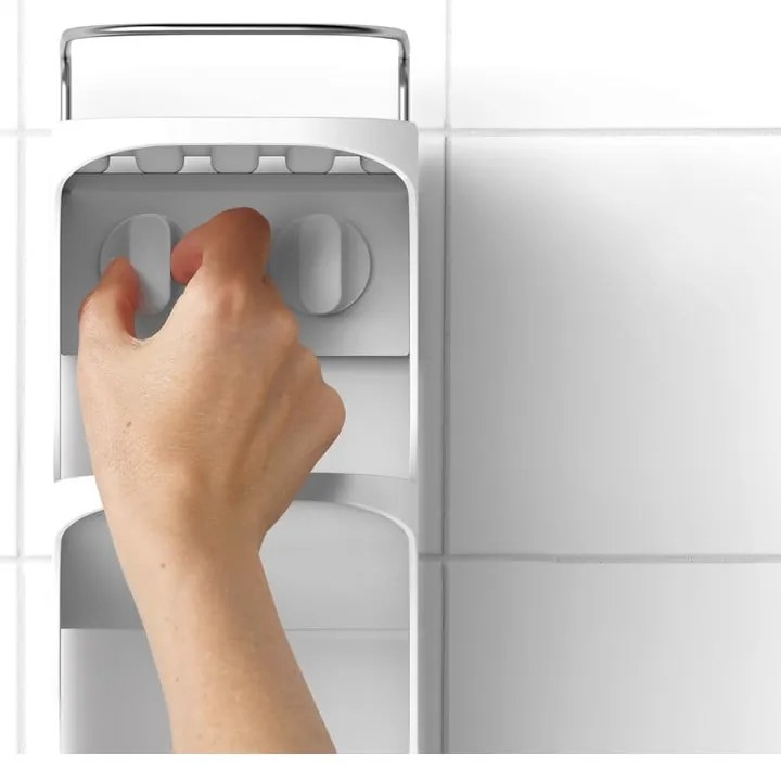 Бял самоносещ пластмасов рафт за баня Capsule - Joseph Joseph