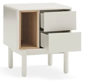 Кремаво нощно шкафче Corvo – Teulat