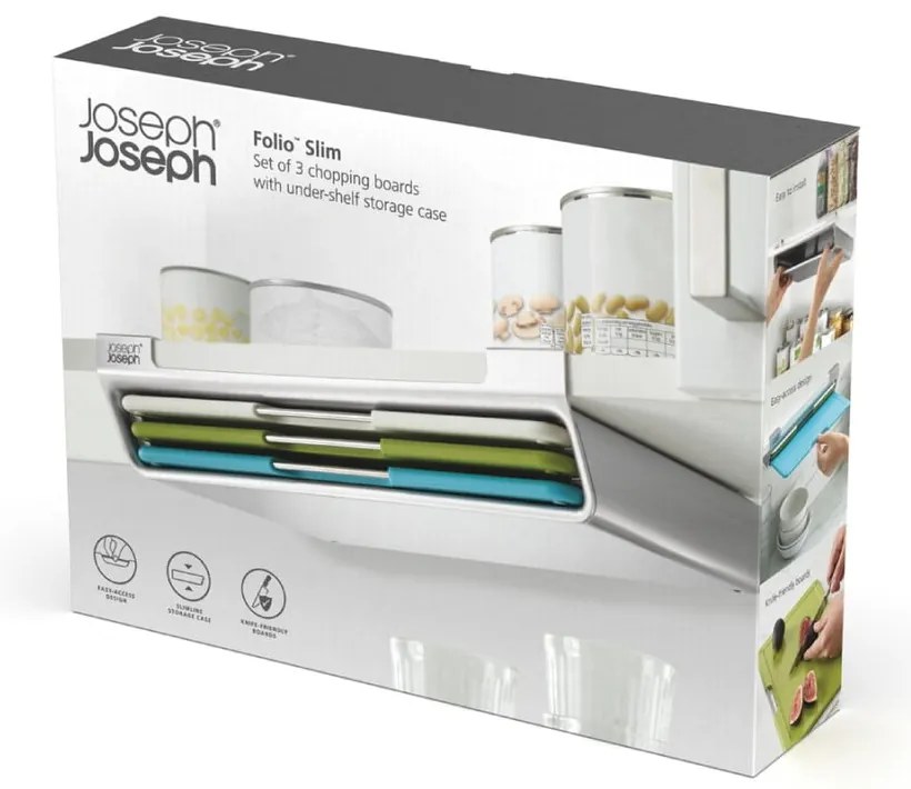 Дъски за рязане в комплект 3 бр. със стойка 23x31,5 cm Folio Slim – Joseph Joseph