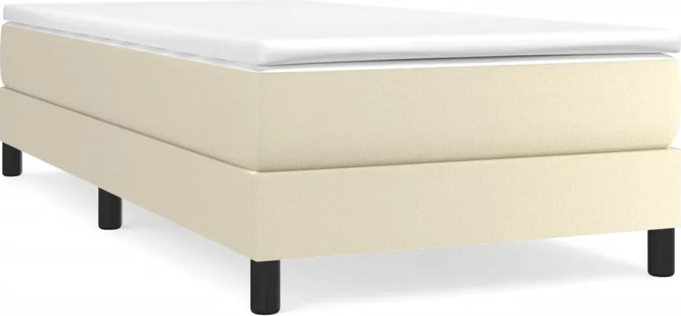 3120666 vidaXL Рамка за легло с пружини, кремава, 80x200 см, изкуствена кожа