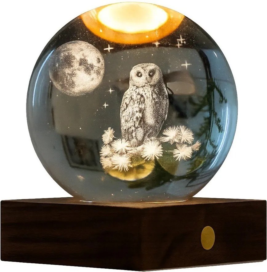 Преносима светлинна декорация с USB ø 8 cm Amber – Gingko