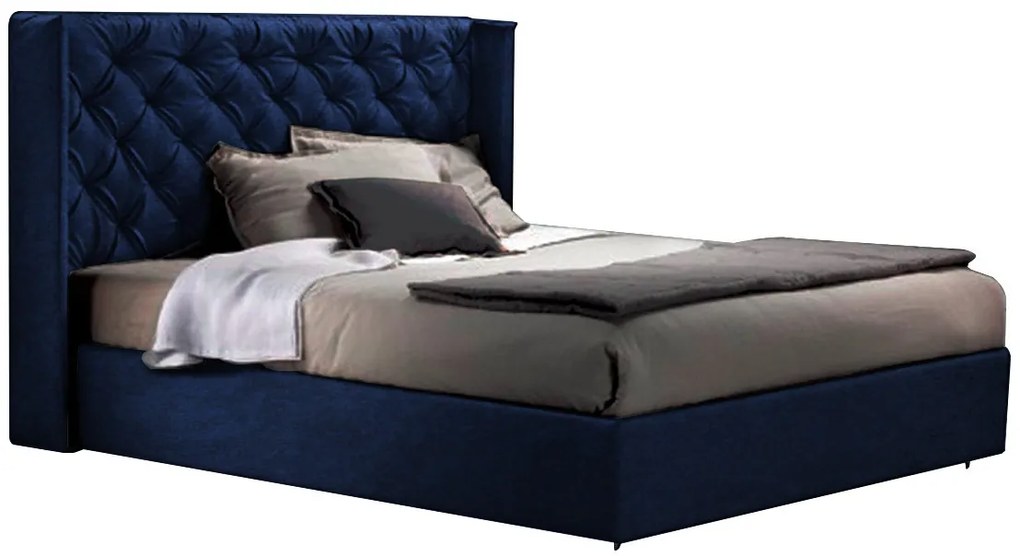 легло Ikelos Fulton-Black-90 x 200-With Кутия за съхранение