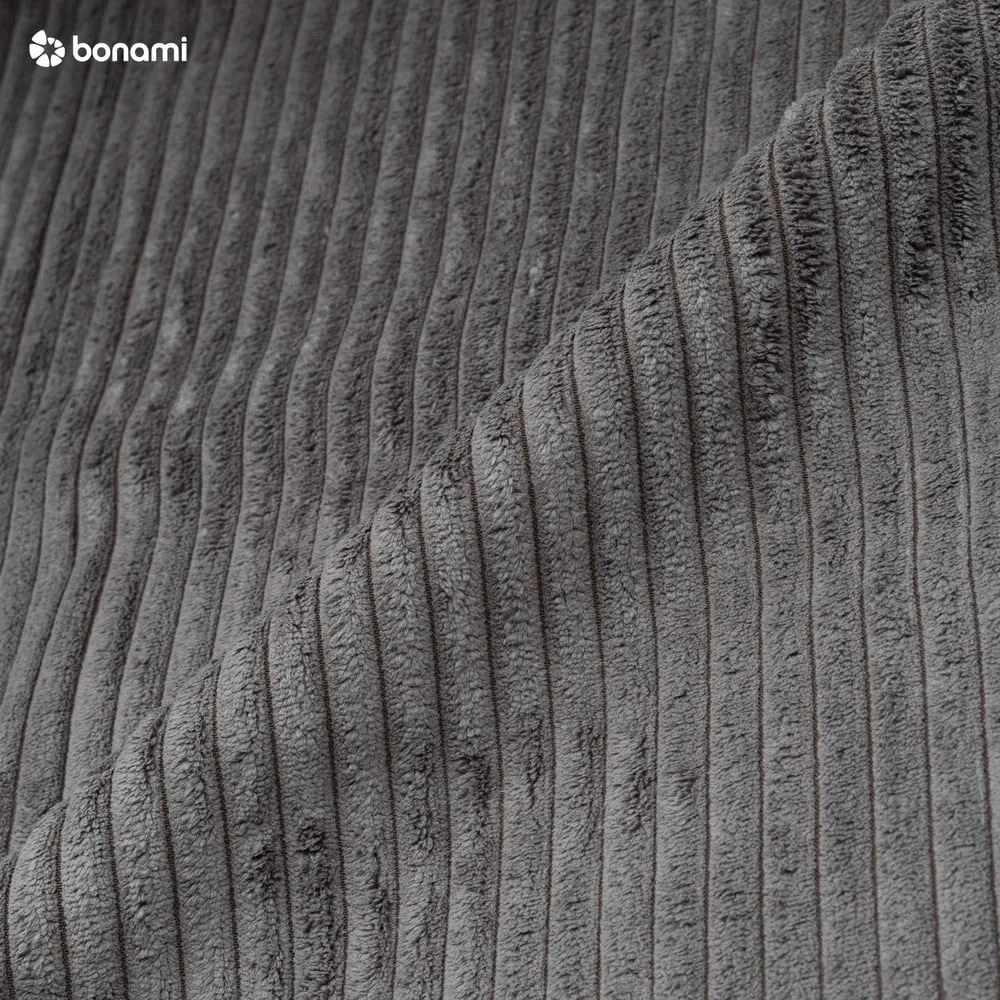 Тъмносив диван от велур 245 cm Nihad - Bobochic Paris