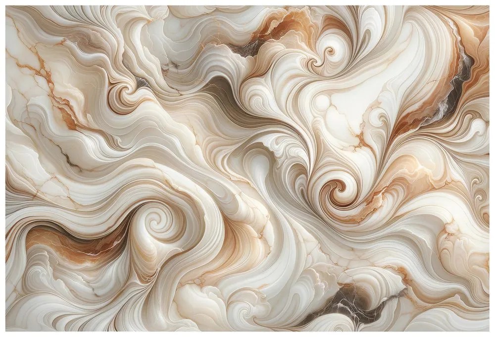 Самозалепващ тапет – Кафяви абстрактни вълни