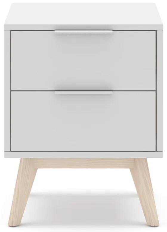 Бяло нощно шкафче Campus - Marckeric