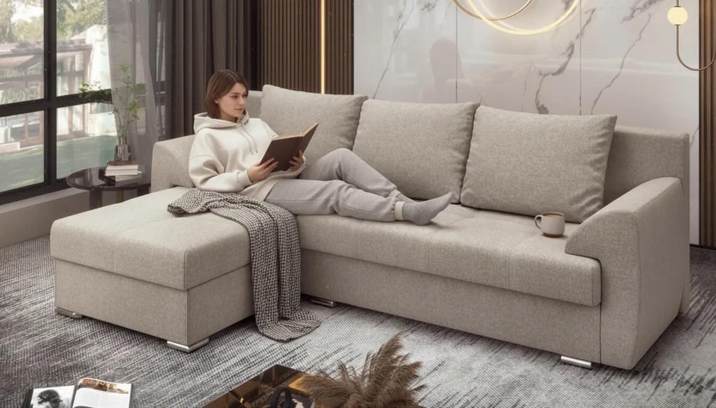 Разтегателен ъглов диван Интерио