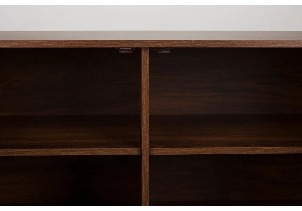 Кафяв скрин от декор от орех 110x74x40 cm Stripes – White Label