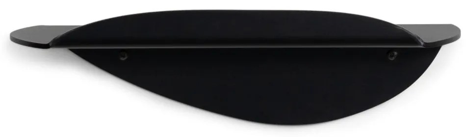 Черен метален стенен рафт 34 cm Pipa – Spinder Design