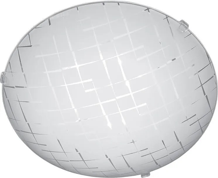 Плафониера НИКЕЯ LED, ø300, бял гланц, 18W, 4000K