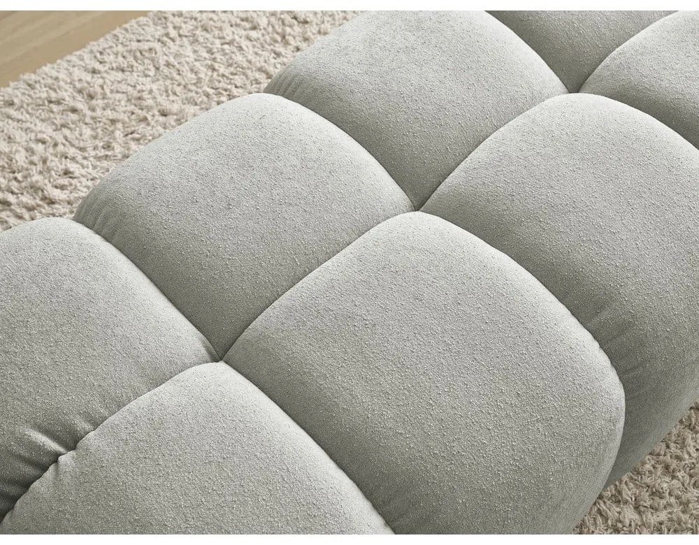 Светлосива табуретка от прежда с примки от букле Everest – Bobochic Paris