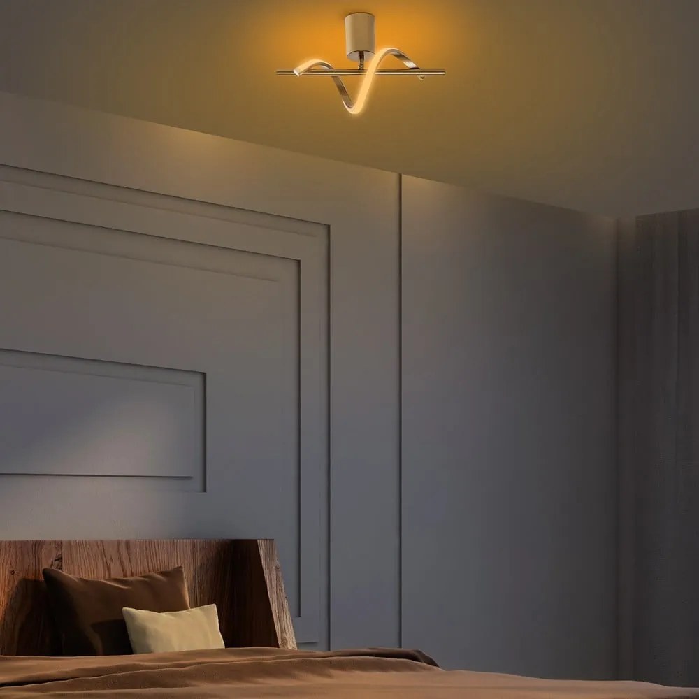 LED осветително тяло за таван в златист цвят 7x41 cm Likma – Opviq lights