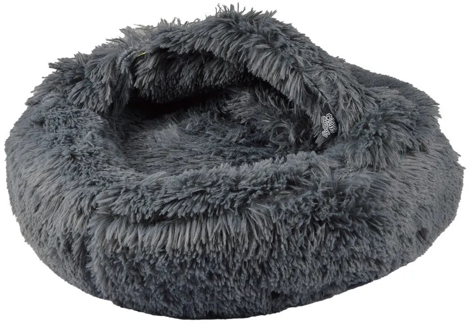 Тъмносиво легло за котка тип палатка ø 55 cm – Love Story