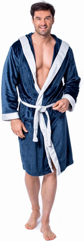 Мъжки халат Comfort Navy