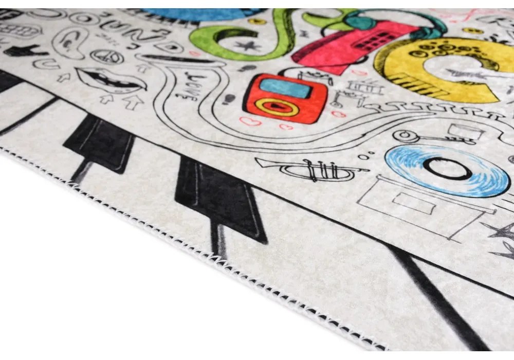 Детски килим подходящ за пране 80x120 cm Musical – Vitaus