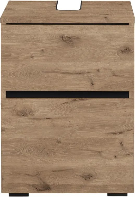 Шкаф за мивка от декор от дъб в естествен цвят 40x55 cm Wisla – Støraa