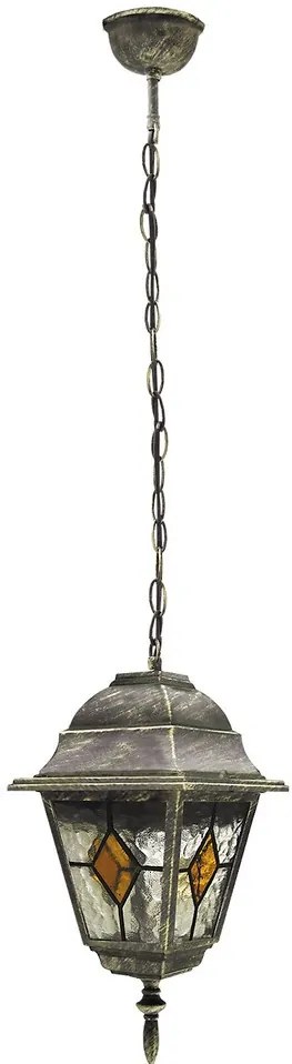 RABALUX 8184 Монако, градинска лампа, висяща, антично злато, E27, 1x60W, IP43 - 8184