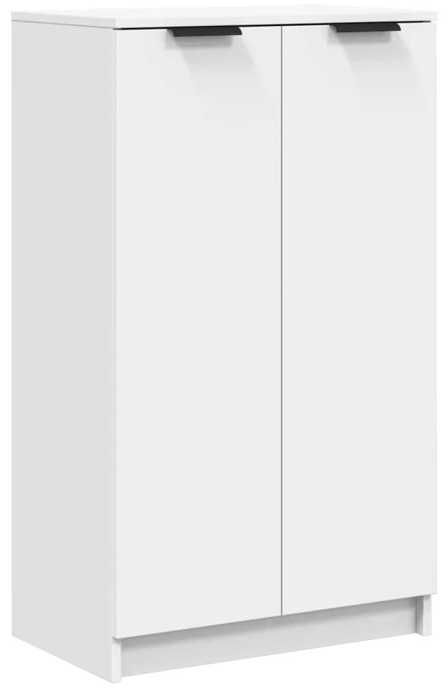 811439 vidaXL Шкаф за обувки, бял, 59x35x100,5 см, инженерно дърво
