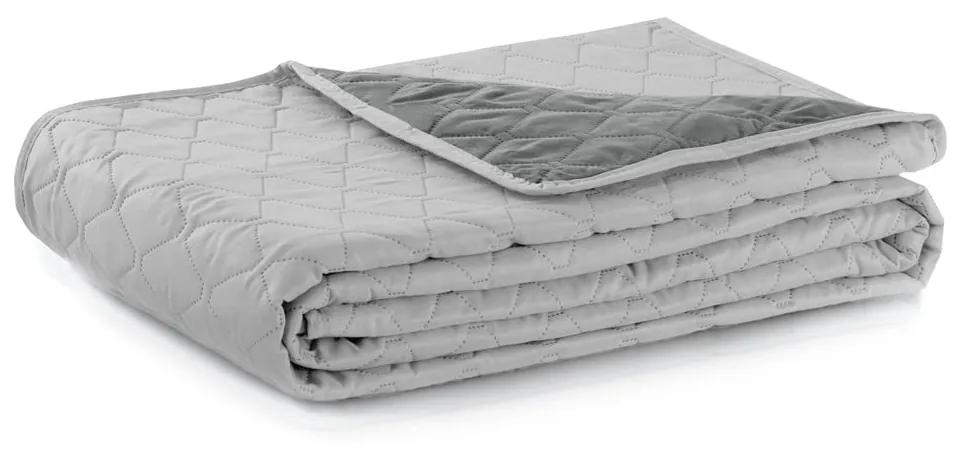Сива двустранна покривка за легло от микрофибър , 260 x 280 cm Axel - DecoKing