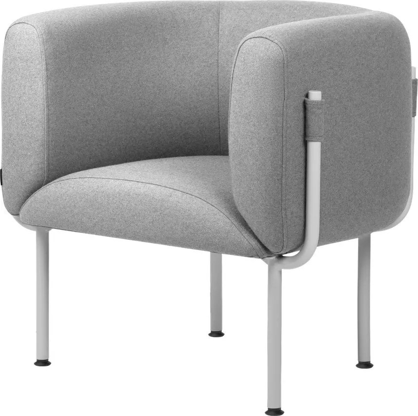 Сиво вълнено кресло Ubi – noo.ma