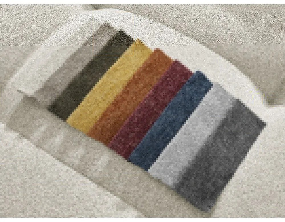 Бял шенилов сгъваем/с място за съхранение ъглов диван (десен ъгъл) Roxelane – Bobochic Paris