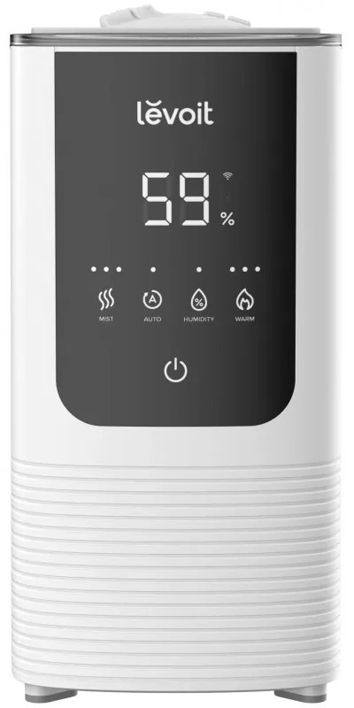 Овлажнител за въздух Levoit OasisMist 450S LUH-O451S-WUS, 40 м2, 280 W, 4.5 л, Ароматерапия, Автономия 45 часа, Бял