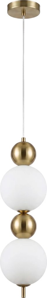 LED висящ полилей LHJ116-2CP четкано злато