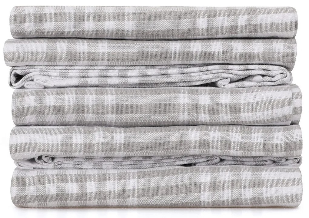 Комплект кърпи за миене (10 броя), цвят Сив и бял