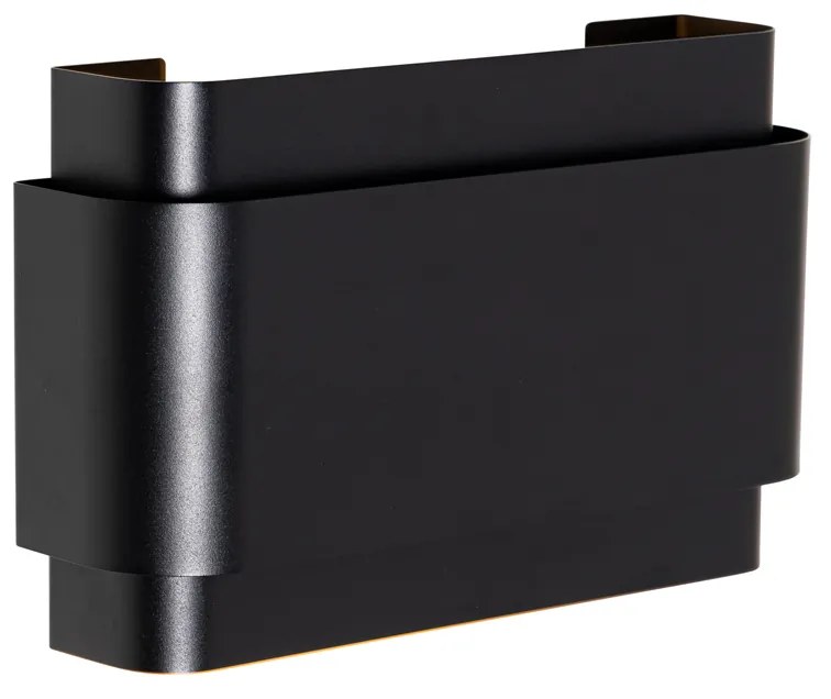 Индустриален стенен аплик черен 2-светлина - Coen