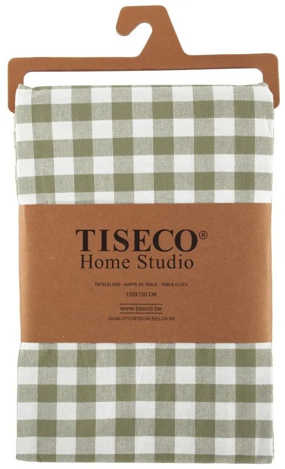 Памучна покривка за маса 150x150 cm Gingham – Tiseco Home Studio