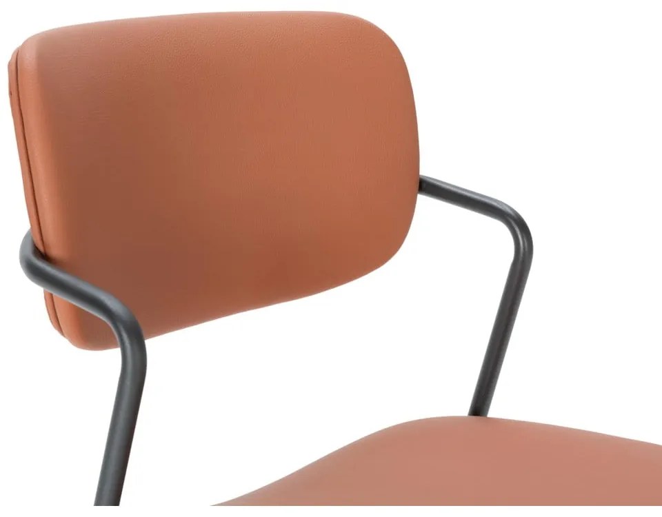 Трапезни столове в комплект от 2 бр. в тухлен цвят Maika – Marckeric