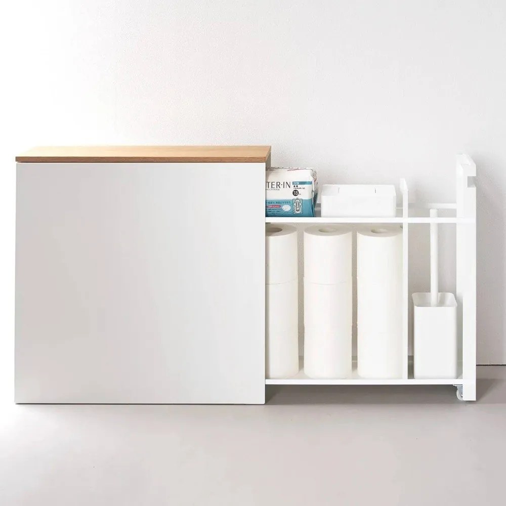 Бял метален рафт за баня 14x55 cm Tower – YAMAZAKI