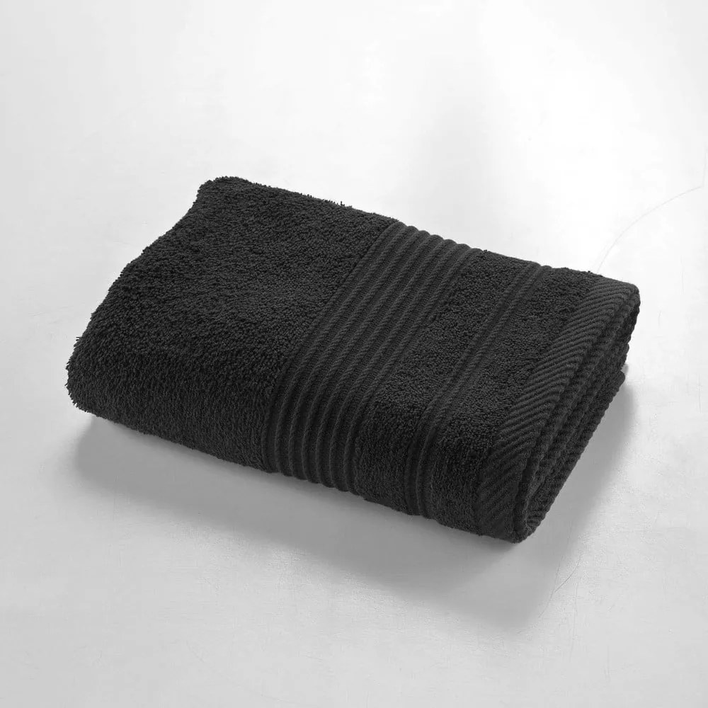 Черна памучна кърпа от тери 50x90 cm Tendresse – douceur d'intérieur