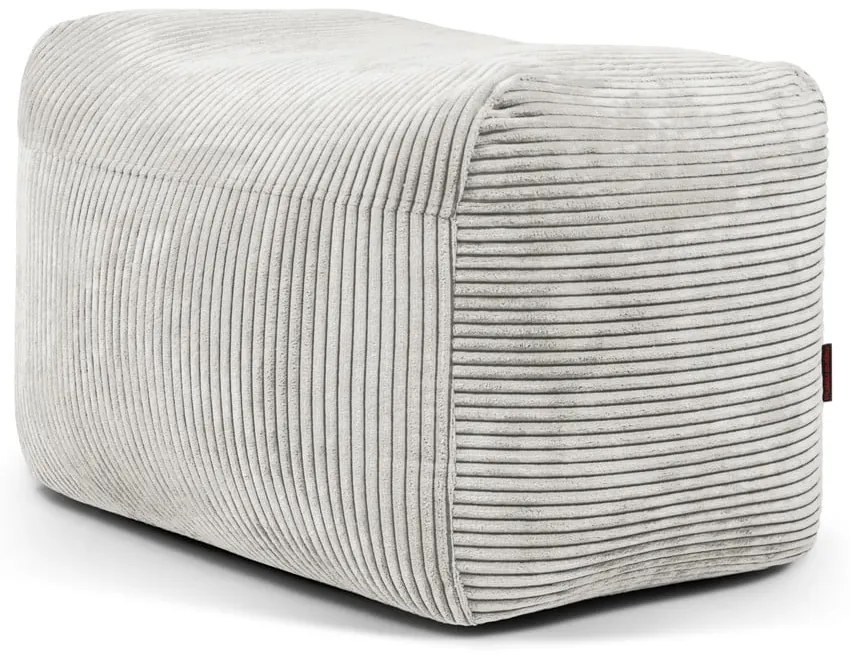 Кремав пуф от рипсено кадифе Plus 70 Lounge – SLOWDOWN